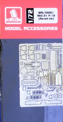 Brengun BRL72251 MiG-21 F-13 - detail PE set (REV) 1/72