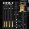 HGW 124519 Seatbelts Sabelts 6 point Black (laser) 1/24