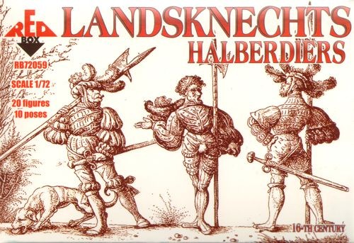 Red Box 72059 Landsknechts Halberdiers 16th century 1/72