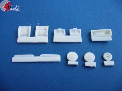 Pavla Models U72-14 Wheel and wheel well for MiG-21F, F-13 1:72