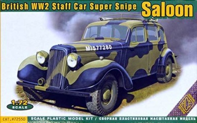 Ace Model 72550 Super Snipe Saloon British Staff Car WWII 1/72