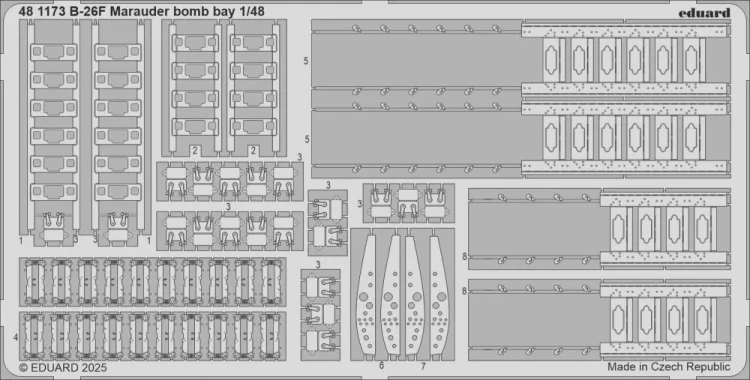 Eduard 481173 SET B-26F Marauder bomb bay (ICM) 1/48