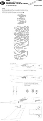 New Ware NWA-M0518 1/48 Mask Convair B-58 Hustler EXPERT (REV/MONO)