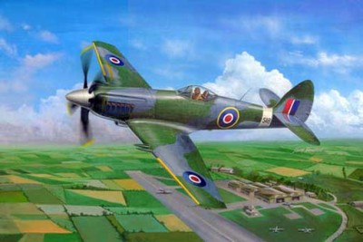 Trumpeter 02850 Английский Самолет Supermarine Spiteful F.MK.14