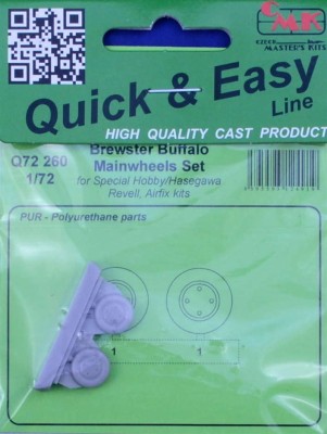 CMK Q72260 Brewster Buffalo - Mainwheels Set (HAS/REV) 1/72