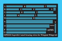 Aims AIMS32PE10 Sopwith Camel bracing Wires (designed to be used with Wingnut Wings kits)[2F.1] 1/32