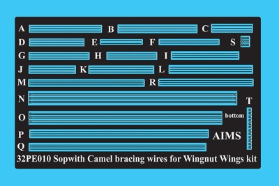 Aims AIMS32PE10 Sopwith Camel bracing Wires (designed to be used with Wingnut Wings kits)[2F.1] 1/32