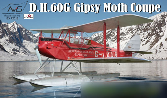 Avis 72018 Гидросамолет DH-60G Gipsy Moth Coupe 1/72