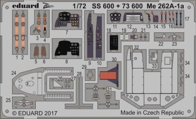 Eduard SS600 Me 262A-1a 1/72 1/72