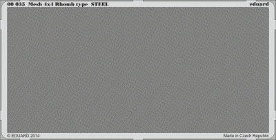 Eduard 00035 Mesh 4x4 Rhomb type STEEL