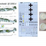 AML AMLD48009 Декали Bf-109K-4 Part II. (with resin wheels) 1/48