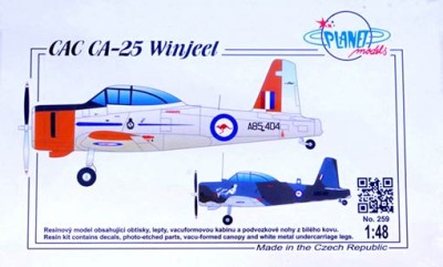 Planet Models PLT259 CAC CA-25 Winjeel (resin kit) 1/48