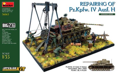 Miniart 36063 Pz IV Ausf. H на ремонте 1/35