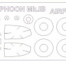 KV Models 72589 Hawker Typhoon IB/Mk.IB (AIRFIX #A02041,#A02041A,#A55208) + маски на диски и колеса AIRFIX 1/72