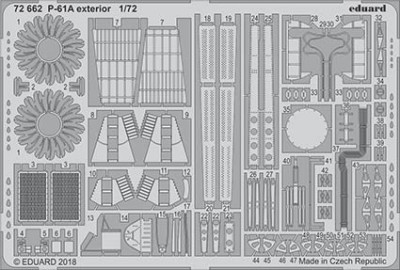 Eduard 72662 P-61A exterior 1/72