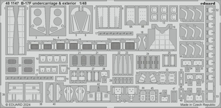Eduard BIG49428 B-17F PART II (EDU) 1/48