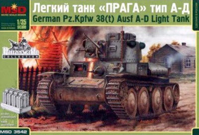 MSD-Maquette MQ 3542 German PzBfwg 38t (Прага) Ausf A-D 1/35