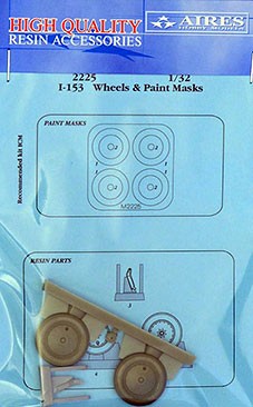 Aires 2225 I-153 Wheels &amp; paint masks (ICM) 1/32