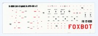 Foxbot Decals FBOT72036 Stencils for R-60M (AA-8 Aphid), APU-60 1/72