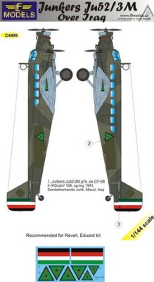 Lf Model C4496 Decals Junkers Ju52/3M over Iraq 1/144