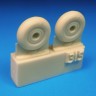 Barracuda Studios BCR72341 Supermarine Spitfire Four Slot Mainwheels - 3 Pack. For the modeler who can't get enough of building Spitfires in 72nd scale, 1/72