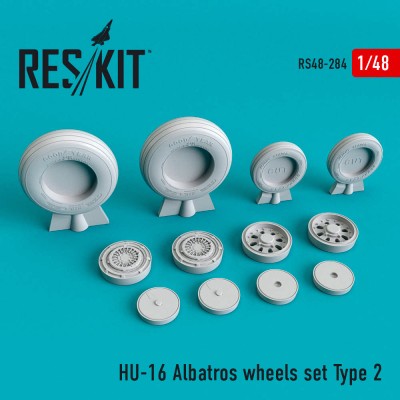 Reskit RS48-0284 HU-16 Albatros wheels set Type 2 Trumpeter 1/48