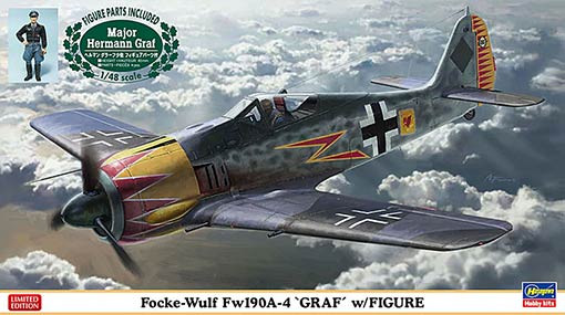 Hasegawa 07492 Самолет Focke Wulf Fw190A-4 Graf w/Figure 1/48