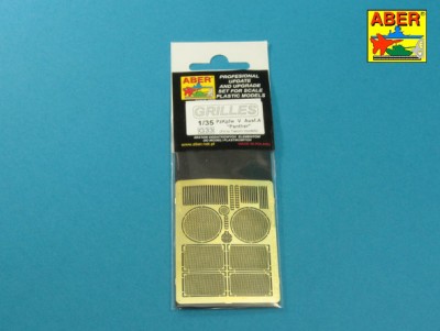 Aber 35G33 Grilles for Sd.Kfz.171 Panther A (designed to be used with Takom kits) 1/35