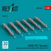 Reskit 48463 AASM-250 'Hammer' thermally protected bombs 1/48
