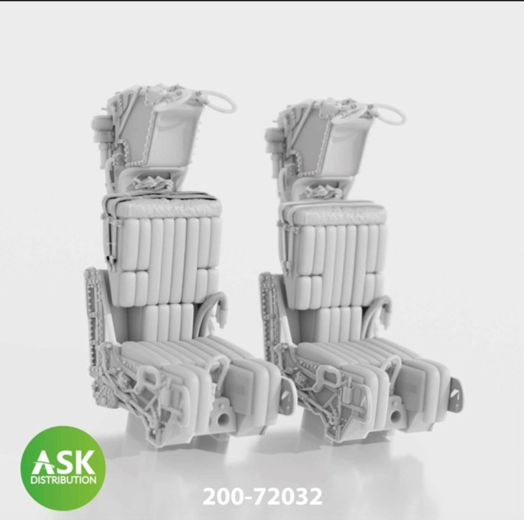 Art Scale 200-A72032 GRU-7A ejection seat excluding seat belts, 2 pcs. - Grumman F-14A/F-14B Tomcat Early 1/72