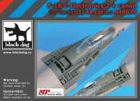 BlackDog A48078 F-16C electronics 2 + cannon (TAM) 1/48