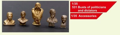 Plus model 531 Busts politicians and dictators (resin set) 1/35