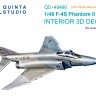 Quinta studio QD+48490 F-4S Phantom II (Academy) 3D Декаль интерьера 1/48