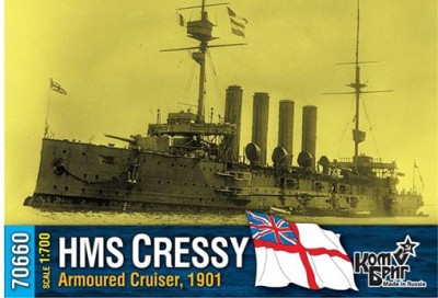 Combrig 70660WL HMS Cressy Armoured Cruiser, 1901 1/700