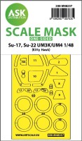 Art Scale 200-M48257 Sukhoi Su-17, Sukhoi Su-22 UM3K/UM4 canopy frame paint mask (outside only) 1/48