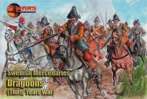 Mars MAR72040 Swedish Mercenaries Dragoons, Thirty Years War 1/72