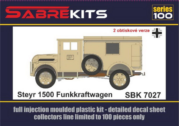 Sabre Kits SBK7027 Steyr 1500 Funkkraftwagen ex-Profiline, Special Hobby 1/72