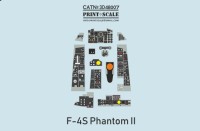 Print Scale 3D48007 Instrumental panel McDonnell F-4S Phantom II 1/48
