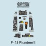 Print Scale 3D48007 Instrumental panel McDonnell F-4S Phantom II 1/48