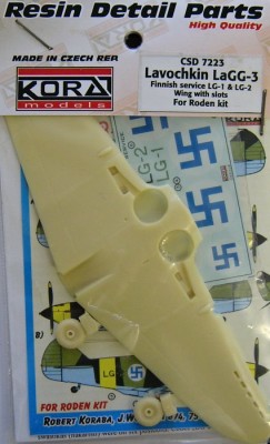 Kora Model CSD7223 LaGG-3 Wings w/slots (Finnish service) 1/72