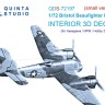 Quinta Studio QDS-72197 Bristol Beaufighter Mk.VI (Hasegawa/MPM/Hobby2000) (малая версия) 3D Декаль интерьера кабины 1/72