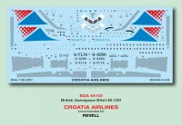 Boa Decals 44143 Decals BAe 146-200 Croatia Airways 1/144