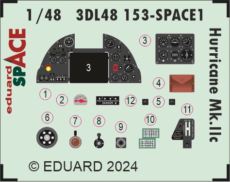 Eduard 3DL48153 Hurricane Mk.IIc SPACE (HOBBYB) 1/48