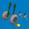 Eduard 6481058 BRASSIN P-40E wheels cross tread (EDU) 1/48