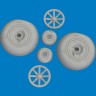 Eduard 6481058 BRASSIN P-40E wheels cross tread (EDU) 1/48