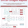 Peewit M48036 Canopy mask DH.89 Dragon Rapide (ARMORY) 1/48