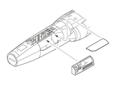 CMK 5053 F-104G Starfighter Fuselage Electronics Boxes for HAS 1/32