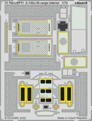 Eduard 73762 SET C-130J-30 cargo interior (ZVE) 1/72