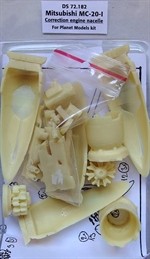 Kora Model DS72182 MC-20-I Correction engine nacelle (PLT) 1/72