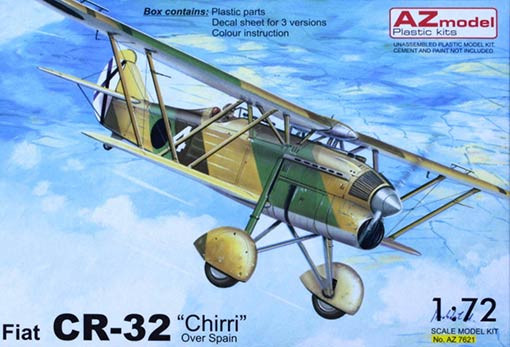 Az Model 76021 Fiat CR-32 Chirri over Spain (3x camo) 1/72